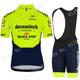 Deceuninck Quick Step Pro Team Green 2021 Fietskleding Fietsshirt Korte Mouw+Korte Fietsbroeken Bib 2021072927
