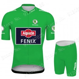Green Alpecin Fenix Tour De France 2021 Team Fietskleding Fietsshirt Korte Mouw+Korte Fietsbroeken 2021062700