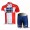 2012 Saxo Bank Deens kampioenFietsshirt Korte mouw+Korte fietsbroeken met zeem Kits rood wit 4030