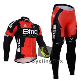 2015 BMC Fietskleding set Fietsshirt Lange Mouwen+lange fietsbroeken 1558