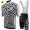 2015 MORVELO Fietskleding Fietsshirt Korte+Korte Fietsbroeken Bib zwart wit 2439