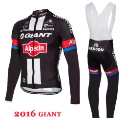 2016 Giant Fietskleding Fietsshirt lange mouw+Lange fietsbroeken Bib 20160148