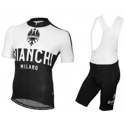 Bianchi Milano Nalon Fietskleding Fietsshirt Korte+Korte Fietsbroeken Bib zwart wit 20160900