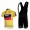 BMC 2011 Tour De France Fietsshirt Korte mouw Korte fietsbroeken Bib met zeem Kits geel 44