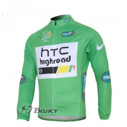 HTC-Highroad Pro Team Fietsshirt lange mouw groen 4472