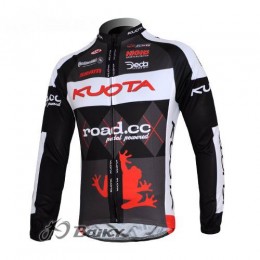 Kuota SRAM Road Pro Team Fietsshirt lange mouw zwart wit 4482