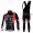 MHW Cube Racing Team Fietskleding Fietsshirt Lange Mouwen+lange fietsbroeken Bib zeem rood zwart 365
