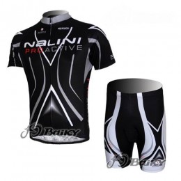 Nalini Pro Team Fietskleding Fietsshirt Korte Mouwen+Fietsbroek Korte zeem zwart 378