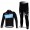 Sky Pinarello Pro Team Fietspakken Fietsshirt lange mouw+lange fietsbroeken zwart blauw 539
