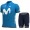2021 Movistar Pro Team Fietskleding Fietsshirt Korte Mouw+Korte Fietsbroeken Bib 975