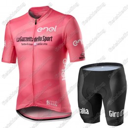 Giro D-italia 2021 Wielerkleding Set Fietsshirts Korte Mouw+Korte Wielerbroek Bib 2021423