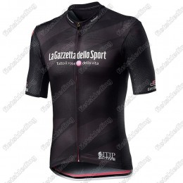 Giro D-italia 2021 Mannen Fietsshirt Korte Mouw Zwart 2021410