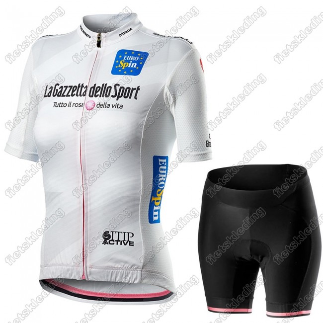 Dames Giro D-italia 2021 Wielerkleding Set Fietsshirts Korte Mouw+Korte Wielerbroek Bib 2021435