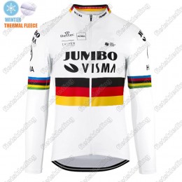 Winter Thermal Fleece Jumbo Visma 2021 Germany Maillot Cyclisme Manches Longe 2021228