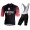 2019 Bianchi Milano Conca zwart-rood Fietskleding Set Fietsshirt Korte Mouw+Korte fietsbroeken HOCV242