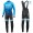 2019 Giant Race Day Licht blauw Thermo Wielerkleding Set Wielershirts lange mouw+fietsbroek lang met BPLU516
