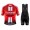 2019 Sunweb Profteams rood Fietskleding Set Fietsshirt Korte Mouw+Korte fietsbroeken WYYT883