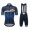 2017 Santini GF Stelvio blauw Fietskleding Set Fietsshirt Korte+Korte Fietsbroeken Bib 2557