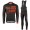 2017 Scott Rc zwart-rood Fietskleding Fietsshirt lange mouw+Lange fietsbroeken Bib 201717615
