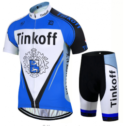 2017 Tinkoff blauw Fietskleding Fietsshirt Korte+Korte fietsbroeken 201717655