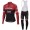 Trek Segafredo Pro 2017 rood Fietskleding Fietsshirt lange mouw+Lange fietsbroeken Bib 201717687