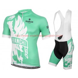 2016 Bianchi Milano Sorisole wit-groen Wielerkleding Wielershirt Korte+Korte Fietsbroeken Bib 213526