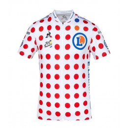 2020 Tour de France Polka Dot Fietsshirt Korte Mouw KGBE6