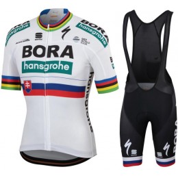 Bora Hansgrohe 2019 Slovak champion Fietskleding Set Fietsshirt Korte Mouw+Korte fietsbroeken Bib 190224017