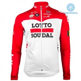 2018 Lotto Soudal rood Fietsshirt lange mouw Winter rCld2
